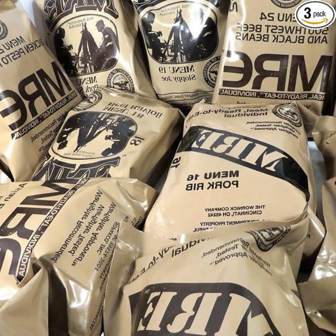 3 Pack 1250 Cal MRE Meals X69766