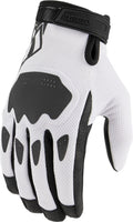 White XXL Textile Motorcycle Gloves Y37713