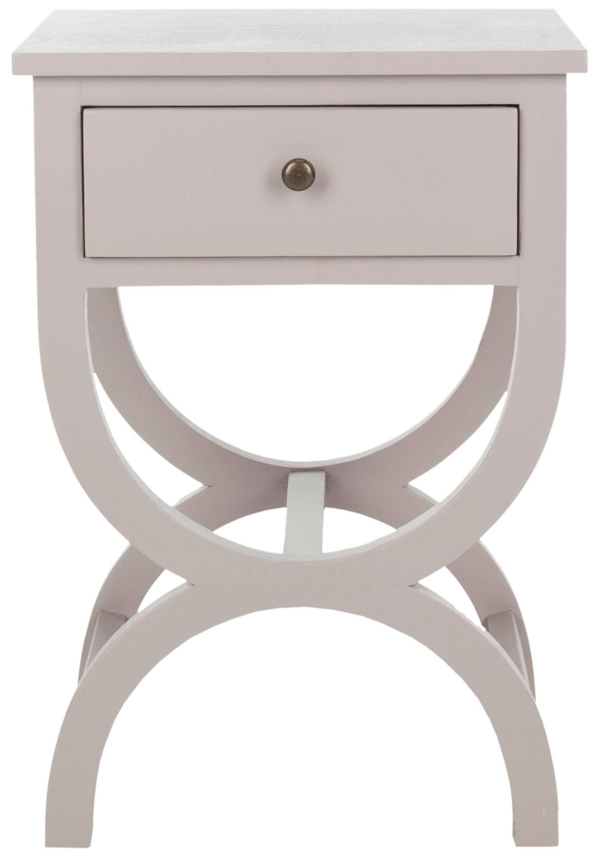 Quartz Grey Accent Table with Storage Drawer Q498510