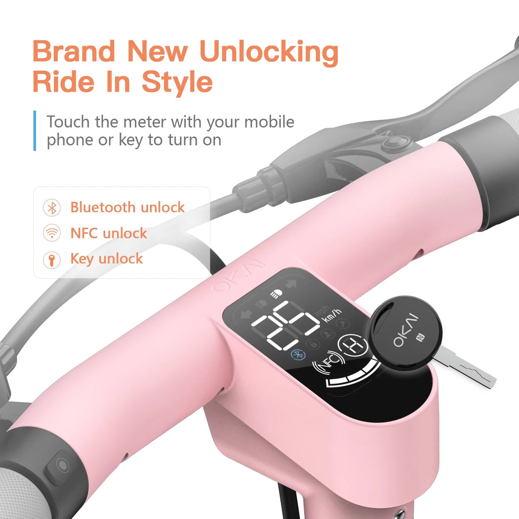 Electric Scooter with Seat, 10inch Vacuum Tires P832201