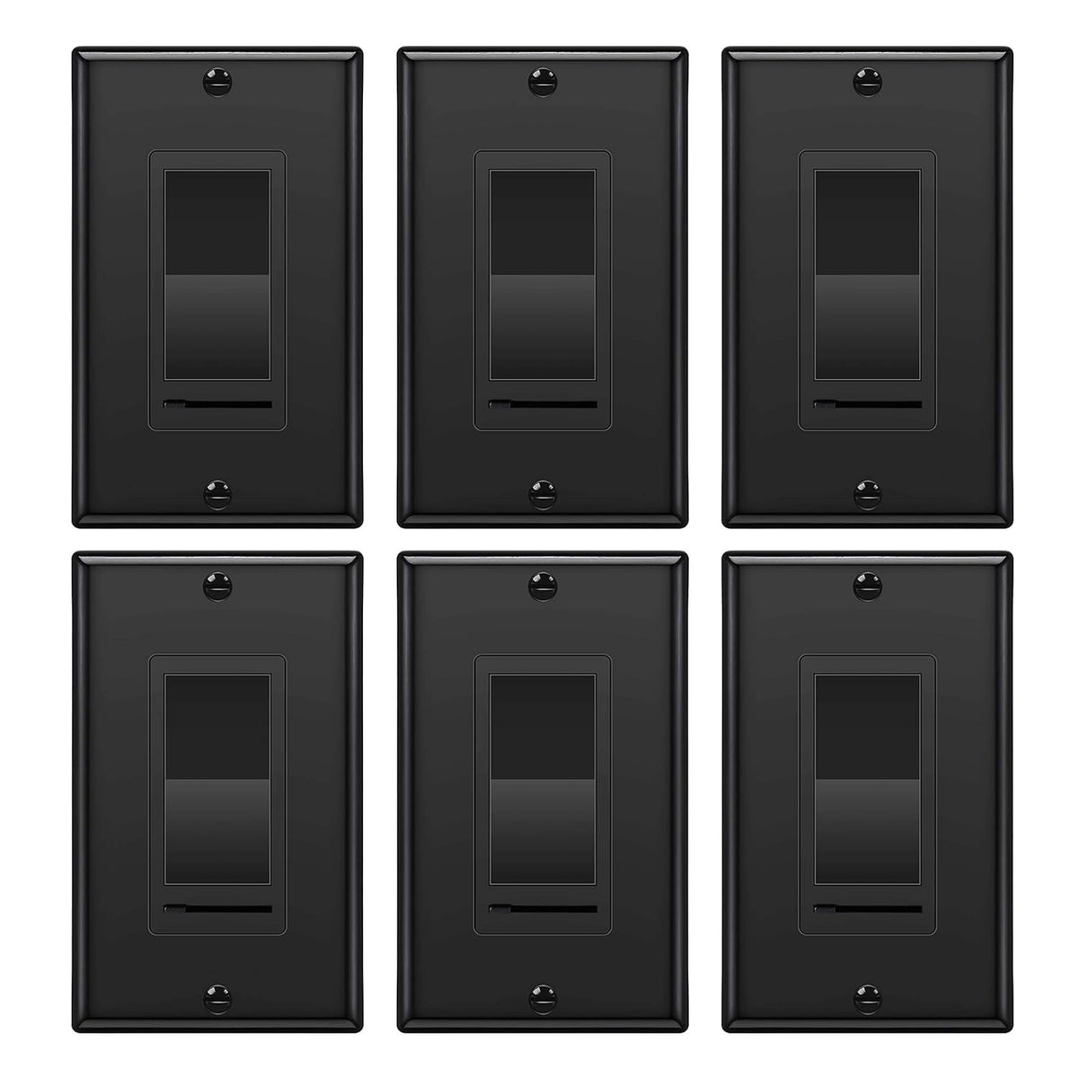 6 Pack White Rocker Dimmer Switch W6437
