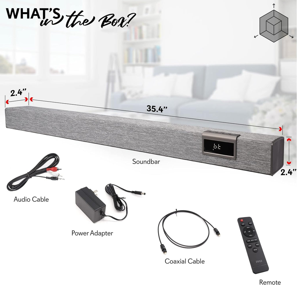 60W Bluetooth Soundbar with Remote Control A743
