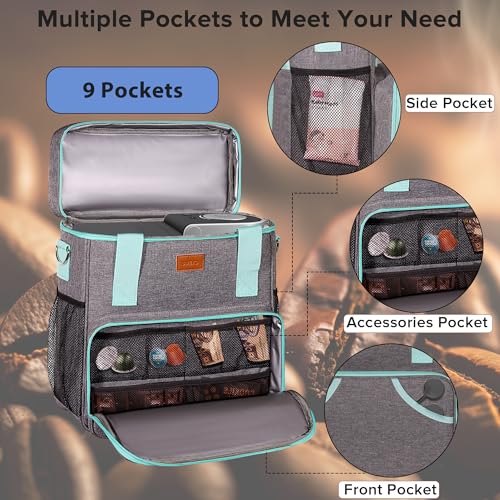 Pink Travel Bag for Single Serve Coffee Brewer with Shoulder Strap H296557