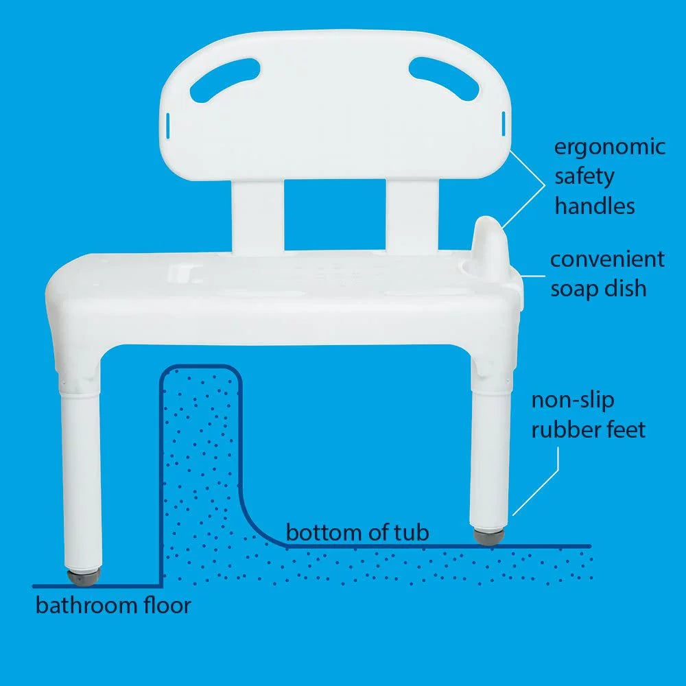 Height Adjustable Tub Transfer Bench D6521