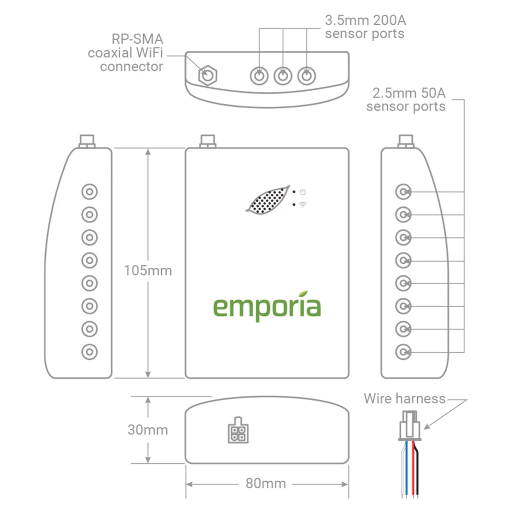 Smart Home Energy Monitor with 16 Circuit Level Sensors B19580