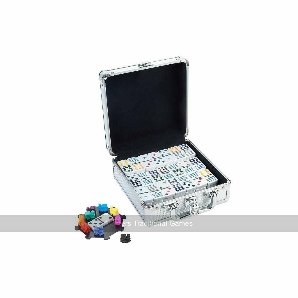 Double Twelve Dominoes in Aluminium Case Y442
