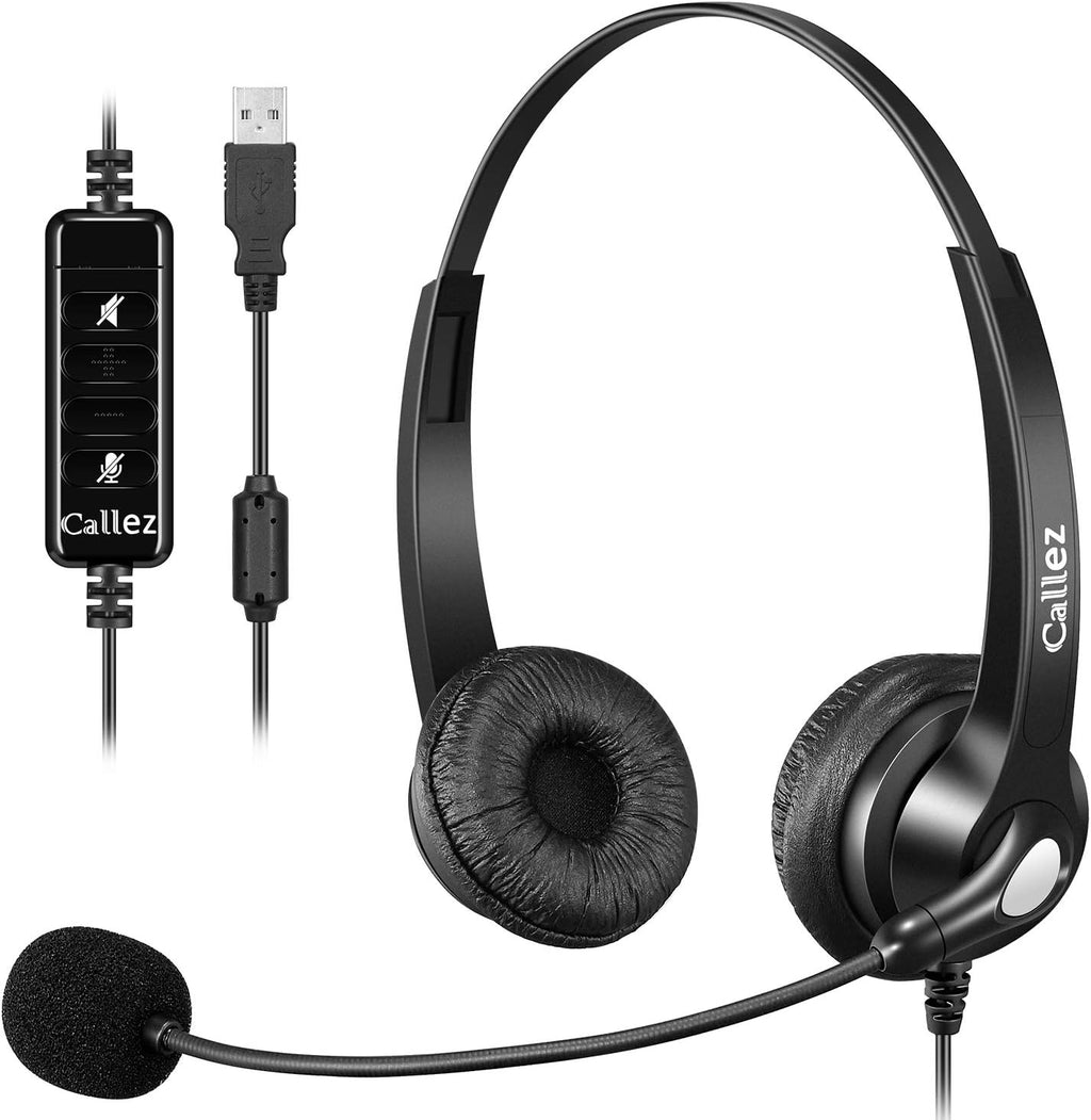 USB Headset with Microphone Noise Cancelling Pack of 2 Y7914