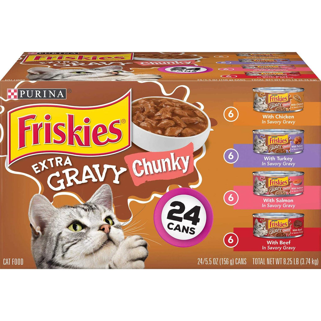 Extra Gravy Chunky Wet Cat Food Variety Pack C61621