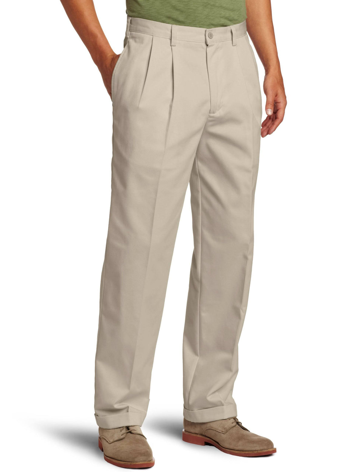 Pleated Wrinkle-Free Chino Pant R501