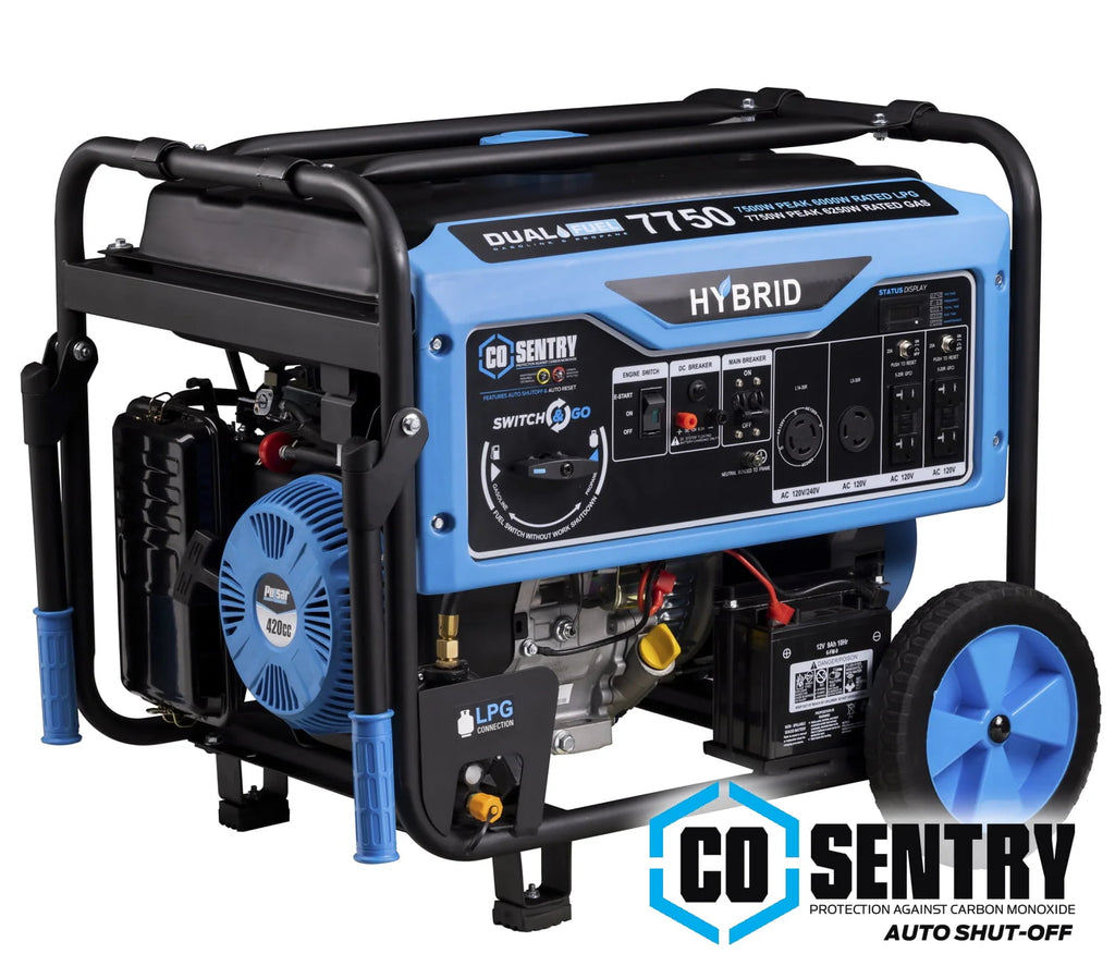 7,750-Watt Dual Fuel Portable Generator with Electric Start N263