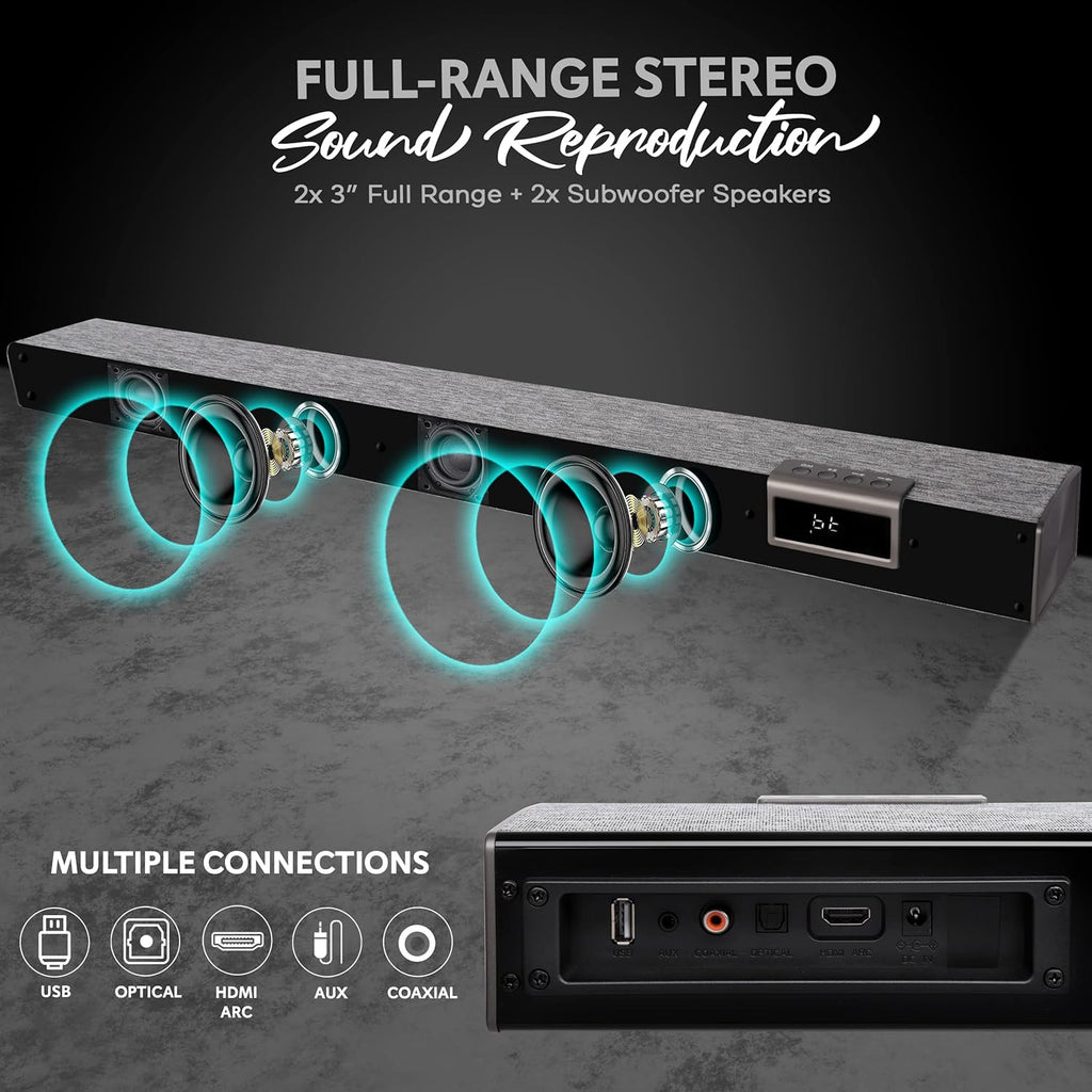 60W Bluetooth Soundbar with Remote Control A743