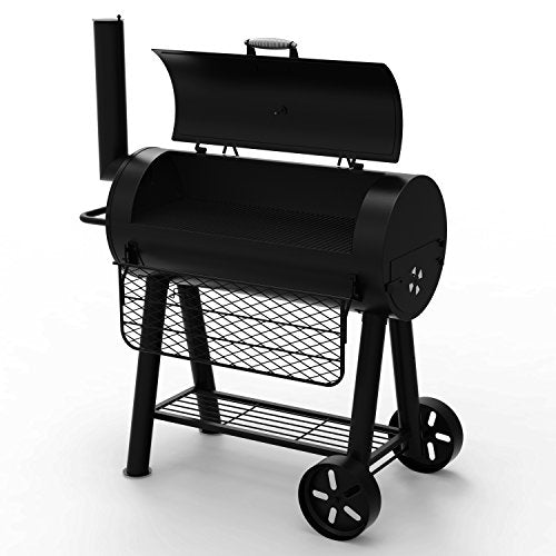 Compact Barrel Charcoal Grill, Black U62599