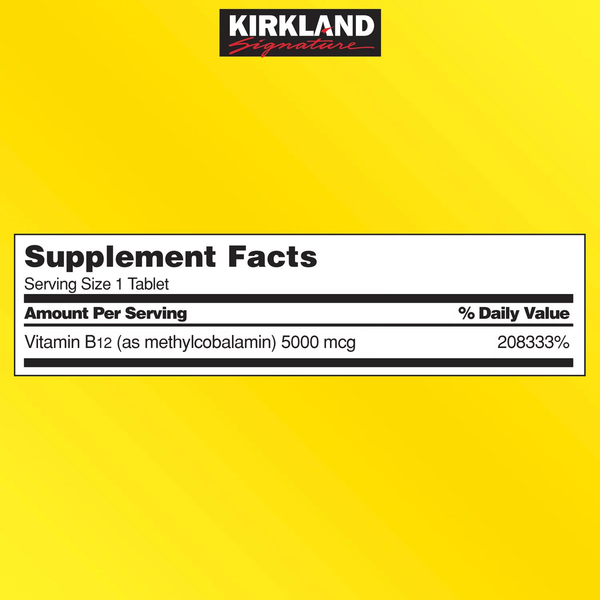 B12 5000 mcg 300 Quick Dissolve Tablets B18913