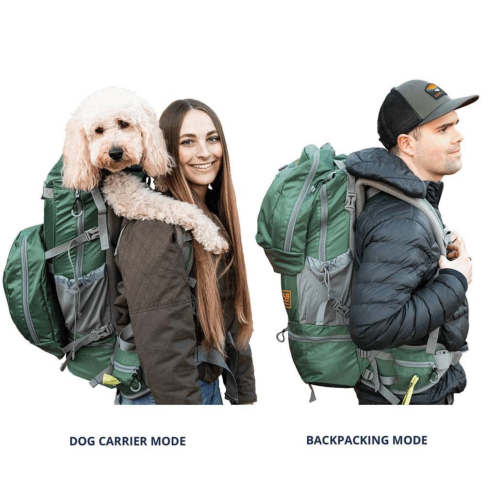 Green Dog Carrier Backpack O6083