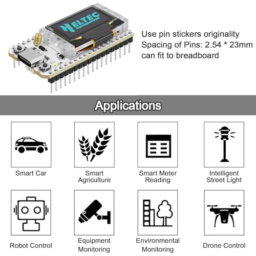 ESP32 LoRa V3 Development Board with 3000mAh Battery and 915MHz Antenna G912738