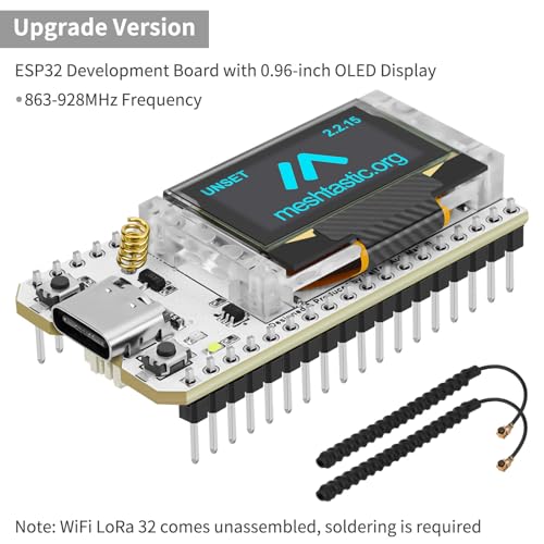 ESP32 LoRa V3 Development Board with 3000mAh Battery and 915MHz Antenna G912738