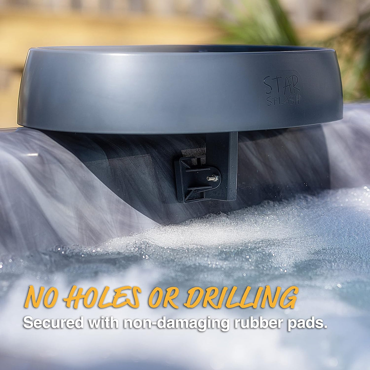 Adjustable Hot Tub Table Tray with Cup Holders J365733