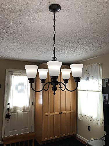 Set of 4 Clear & Frosted Glass Ceiling Fan Light Covers, 2-1/8" Fitter Size, 4-4/5" high x 5" Diameter B855