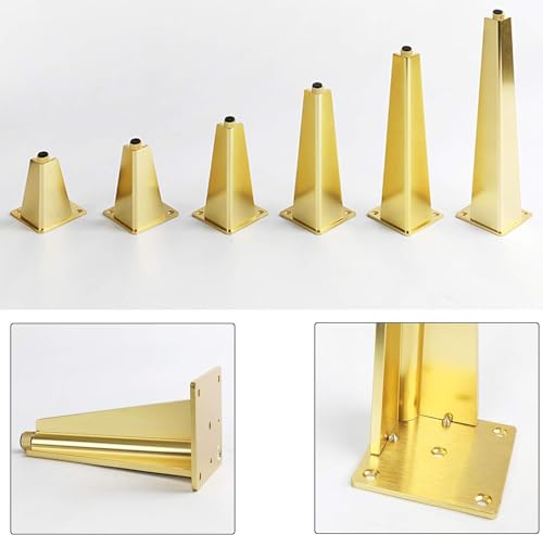 Gold 30cm Aluminium Adjustable Furniture Feet H140437