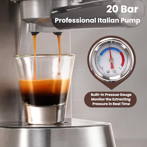 Beige Espresso Machine with Milk Frother M39607