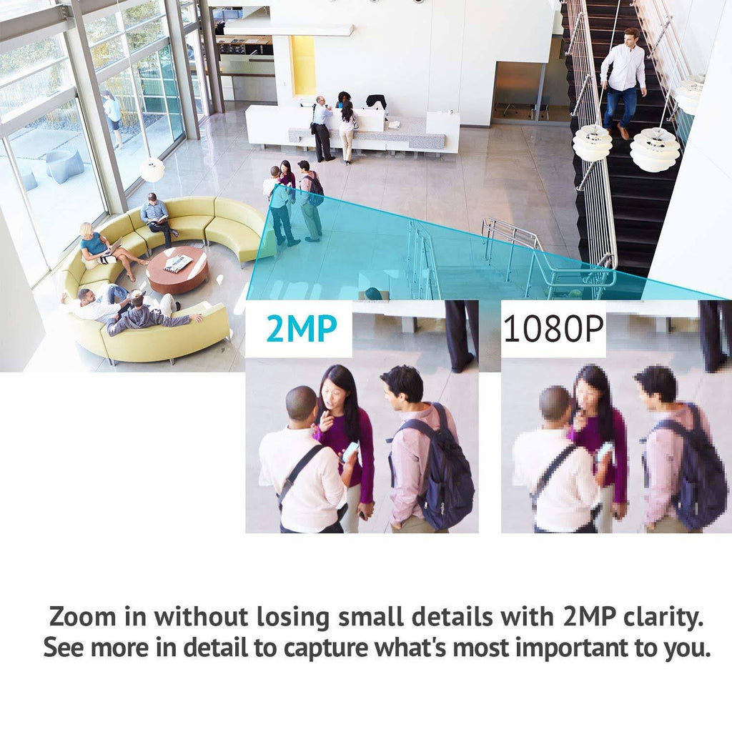 8 Camera 1080p IP PoE Security System with 2TB HDD White M198