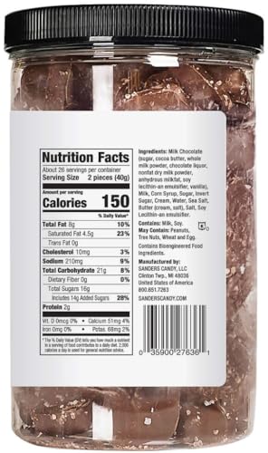 Milk Chocolate Sea Salt Caramels 36 Oz. (2 pack) G6668