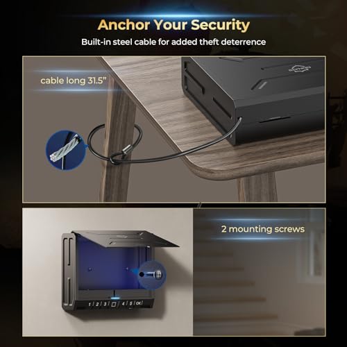 Biometric Gun Safe with Fingerprint Lock or Key Pad N119