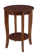 Round End Table Mahogany S146