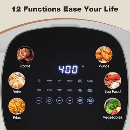 6 Quart Square Air Fryer with Window N716