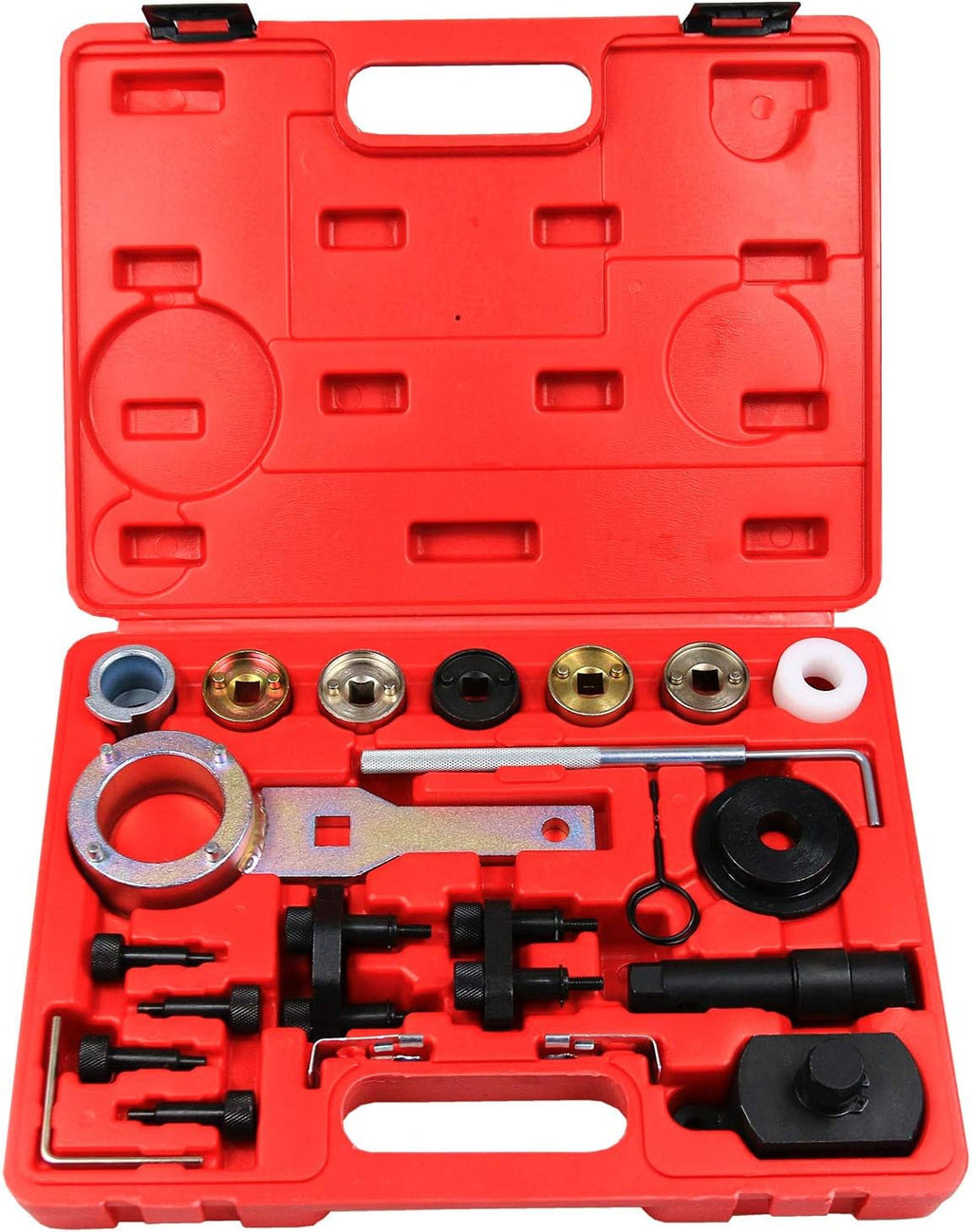 Engine Timing Camshaft Adjustment Tool Kit with Crankshaft Holding Wrench F68633