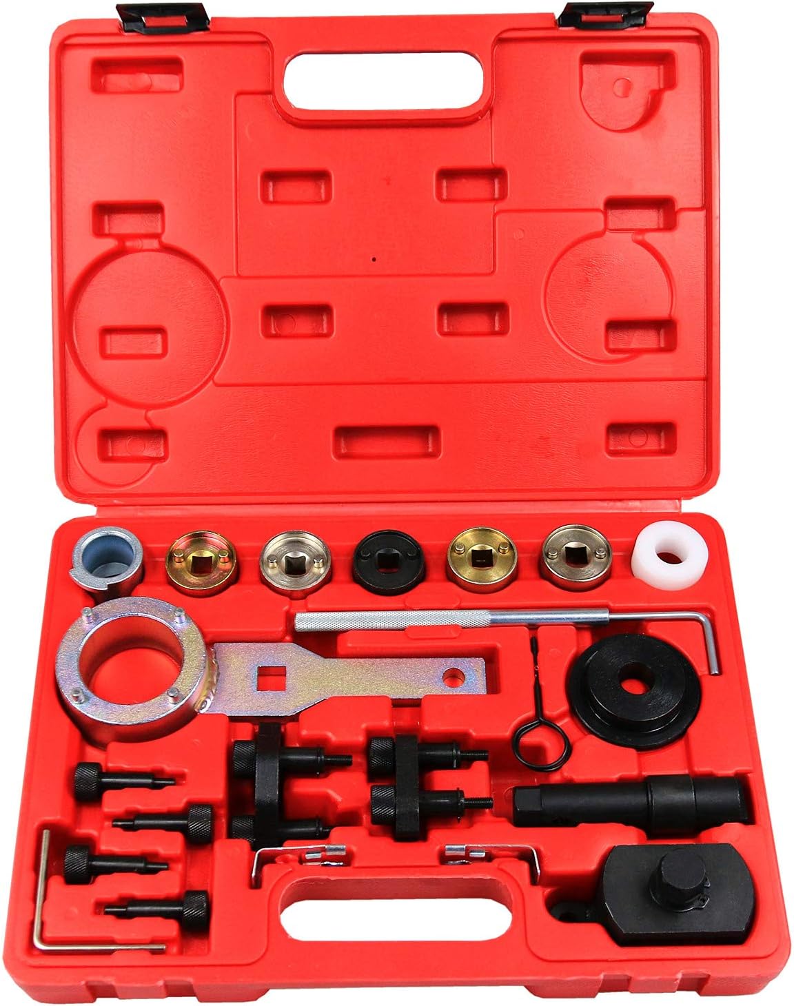 Engine Timing Camshaft Adjustment Tool Kit with Crankshaft Holding Wrench F68633