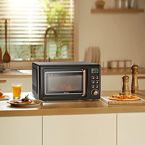 Green 0.7Cu.ft 700-Watt Retro Microwave Oven P722