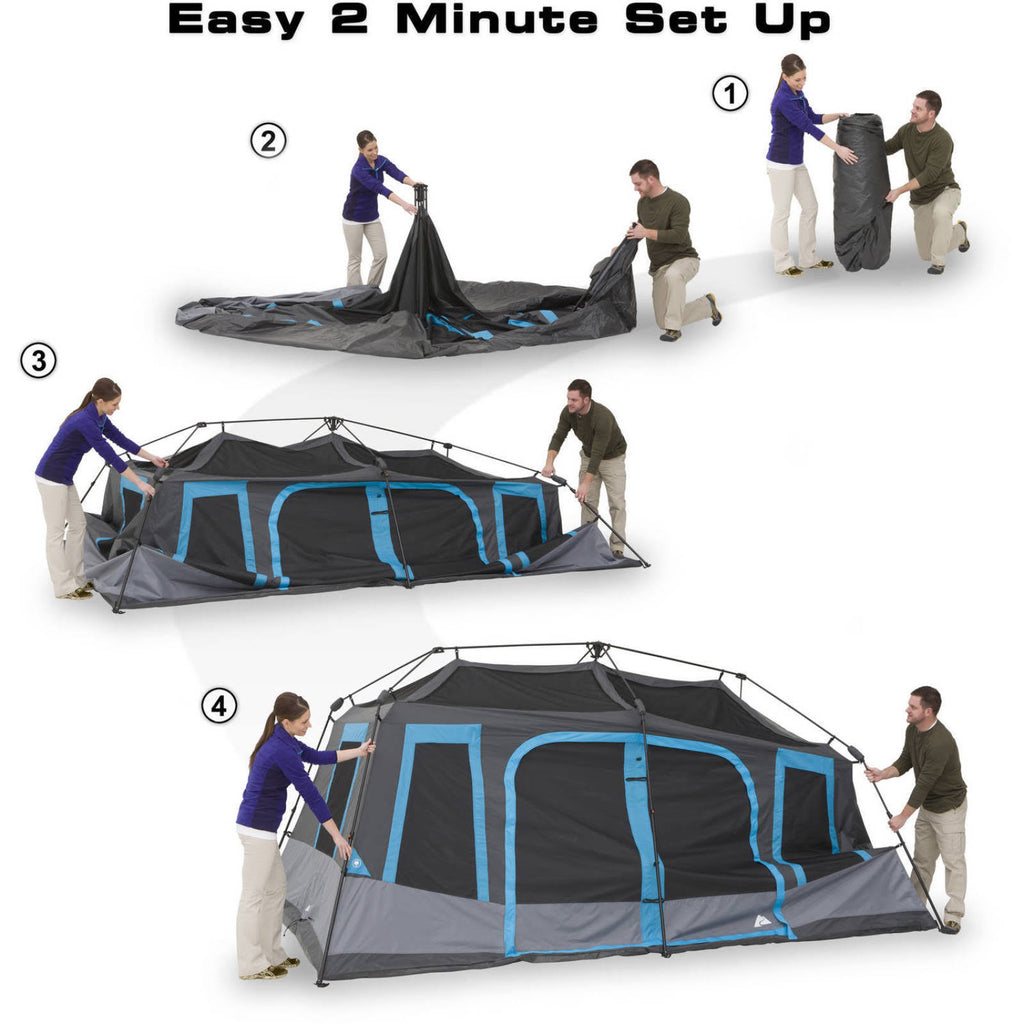 10-Person Dark Rest Instant Cabin Tent I71853