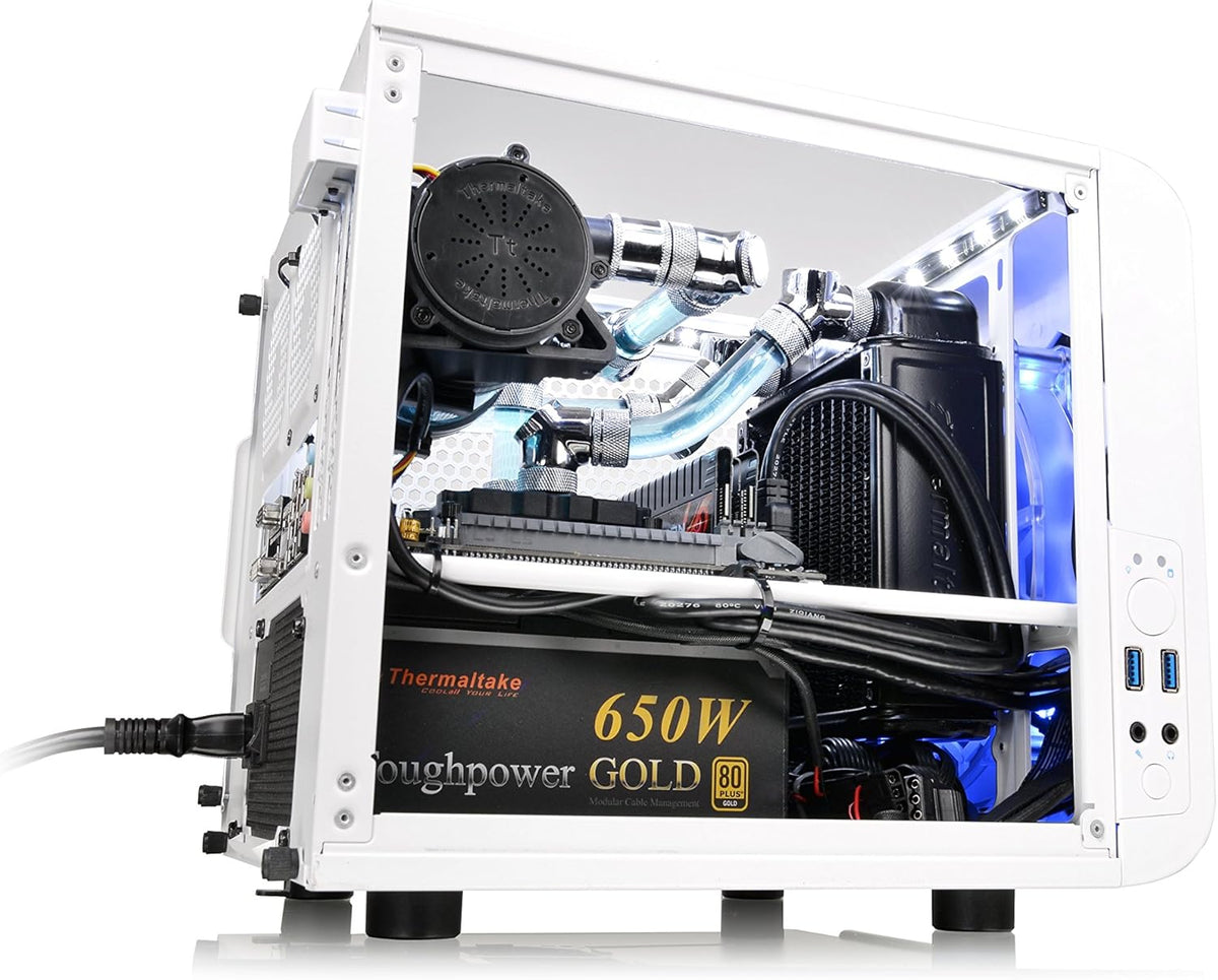 White Mini ITX Cube Computer Chassis E699