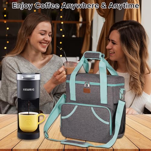 Pink Travel Bag for Single Serve Coffee Brewer with Shoulder Strap H296557