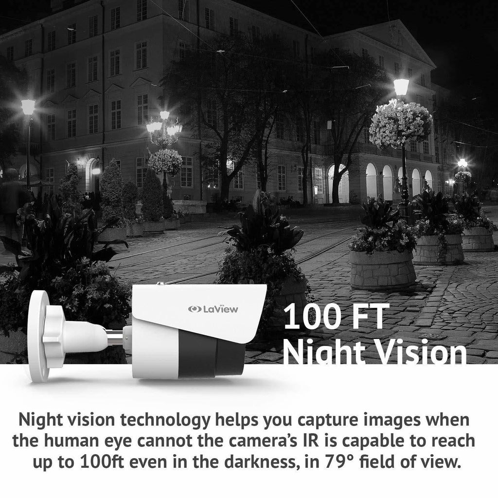8 Camera 1080p IP PoE Security System with 2TB HDD White M198