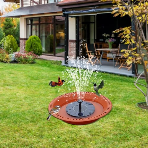 16 inch Green Hanging Bird Bath Bowl with Black Chains F612