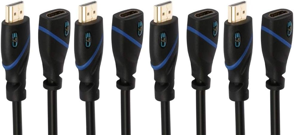 60ft High Speed HDMI Cable Male to Male with Ethernet Black Pack of 2 A807623