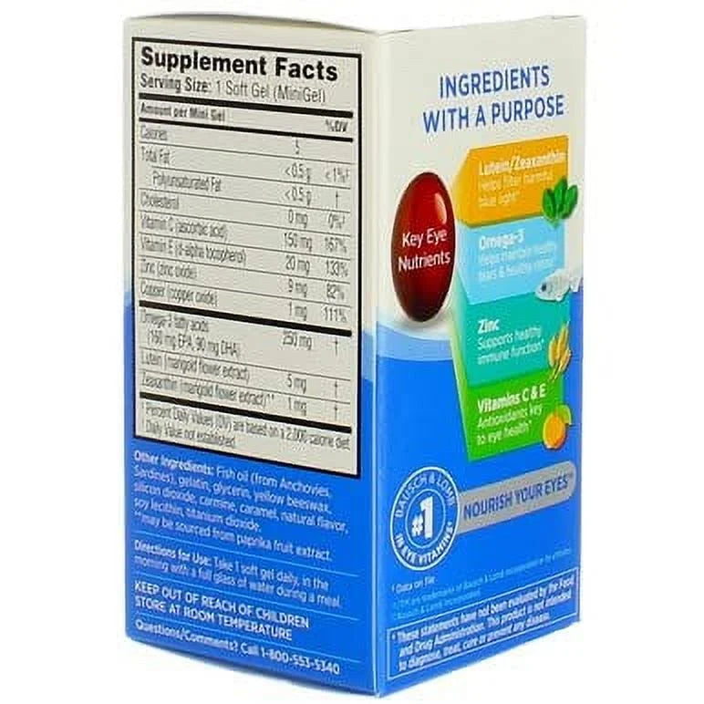 50 ea Pack of 4 Eye Vitamin Softgels C3503