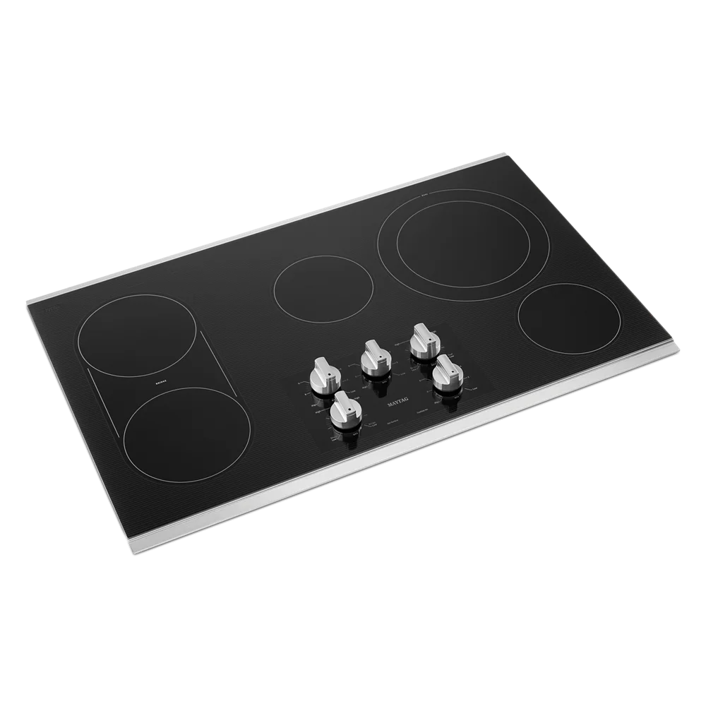 36" Wide Built-In Electric Cooktop - Stainless Steel K373