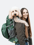 Green Dog Carrier Backpack O6083