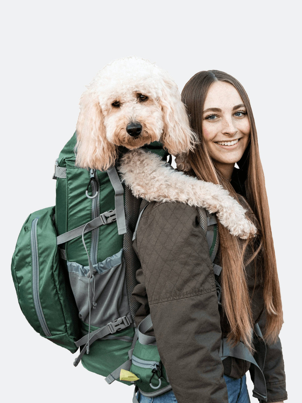 Green Dog Carrier Backpack O6083