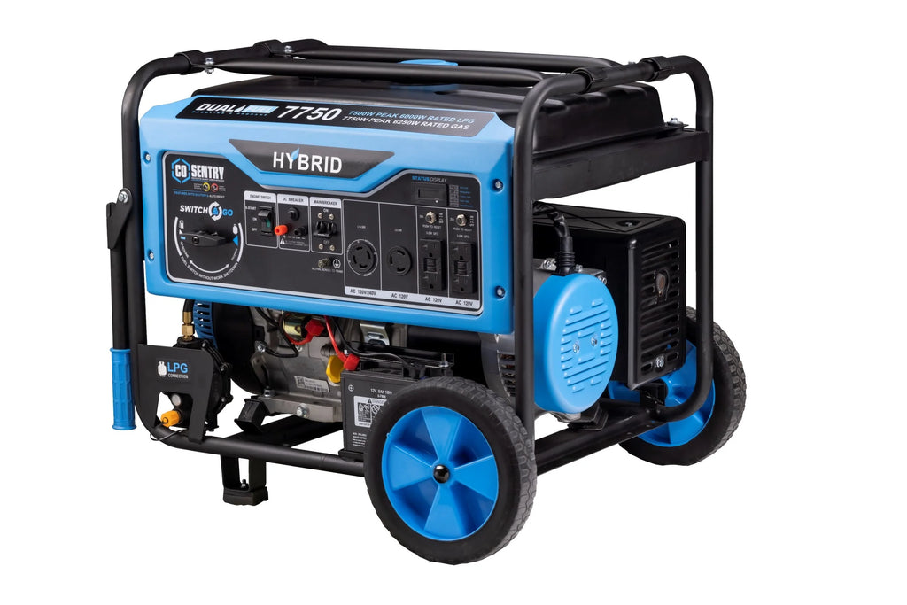 7,750-Watt Dual Fuel Portable Generator with Electric Start N263