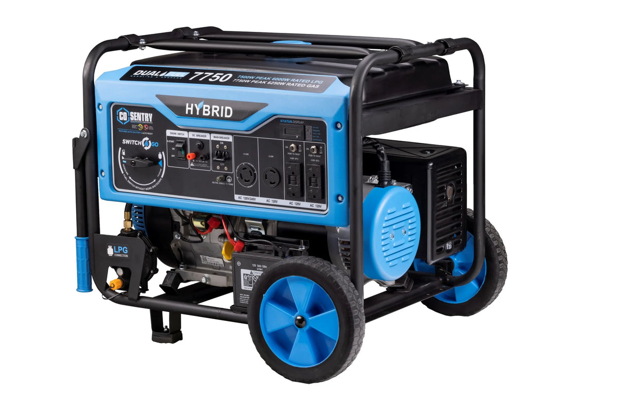 7,750-Watt Dual Fuel Portable Generator with Electric Start N263