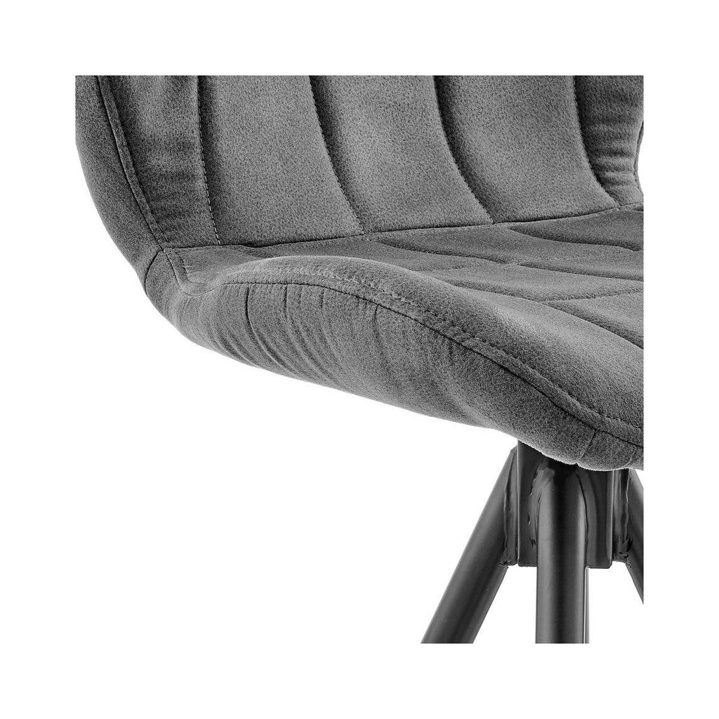 Charcoal Fabric Bar Stool C68927