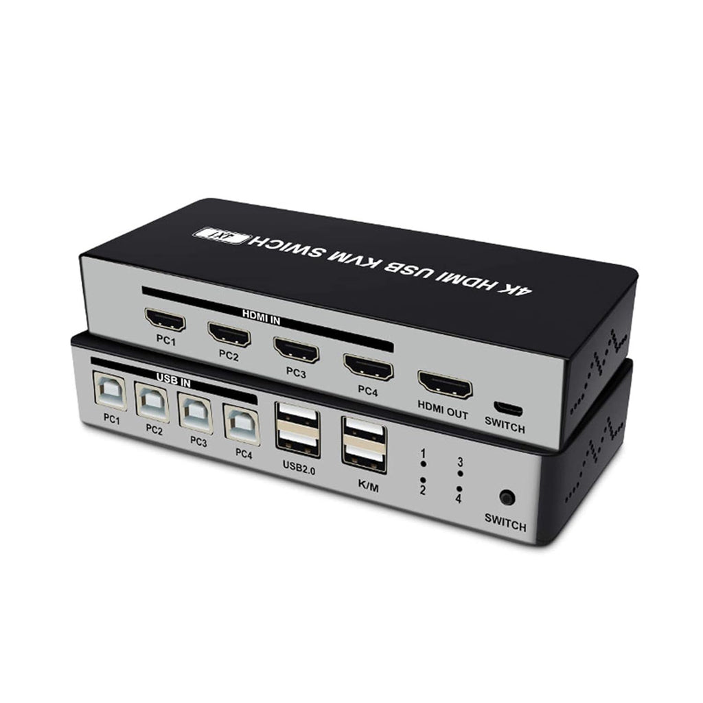 4K@30Hz 4 Port HDMI KVM Switch with Switch Cable I993056