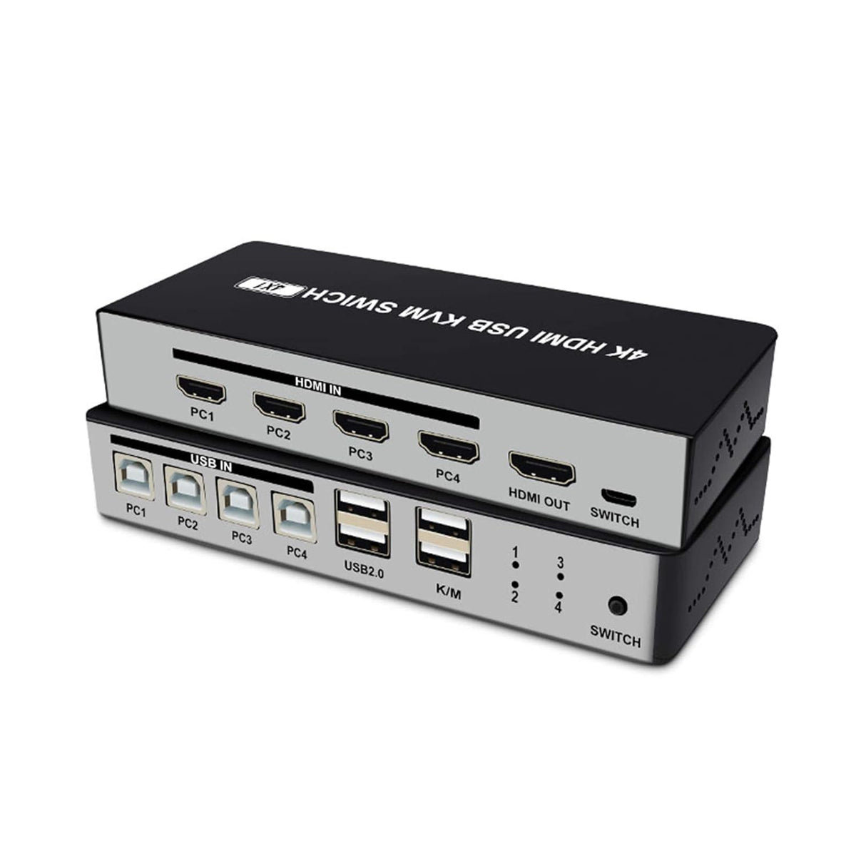 4K@30Hz 4 Port HDMI KVM Switch with Switch Cable I993056