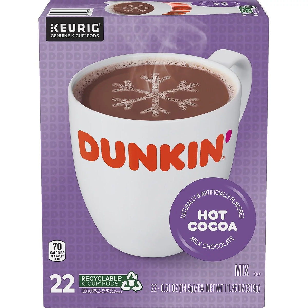 Milk Chocolate Hot Cocoa K-Cup Pods, 22/Box M231
