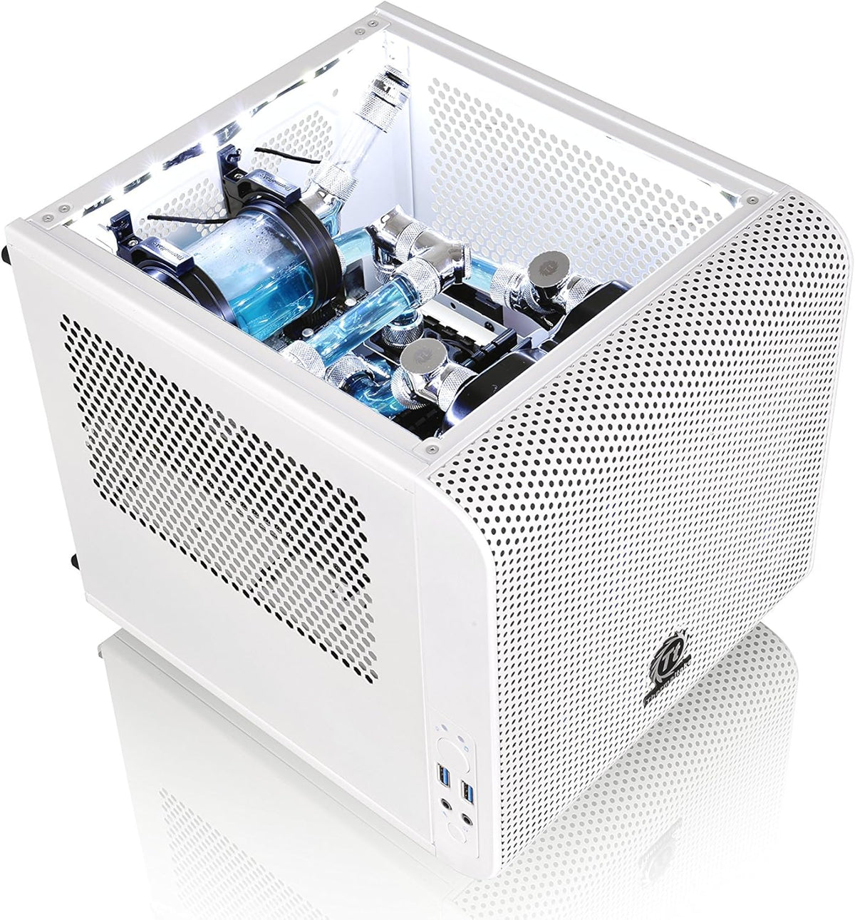 White Mini ITX Cube Computer Chassis E699