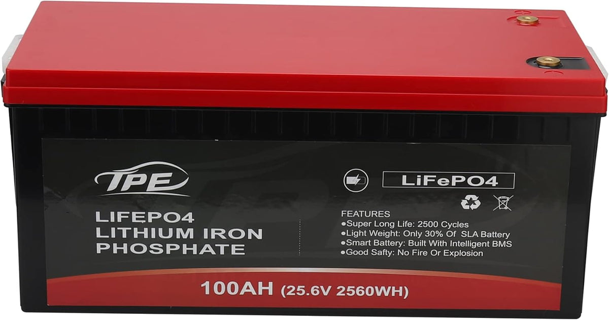 24V 100AH Rechargeable Deep Cycle Lithium Iron Phosphate Battery J377364